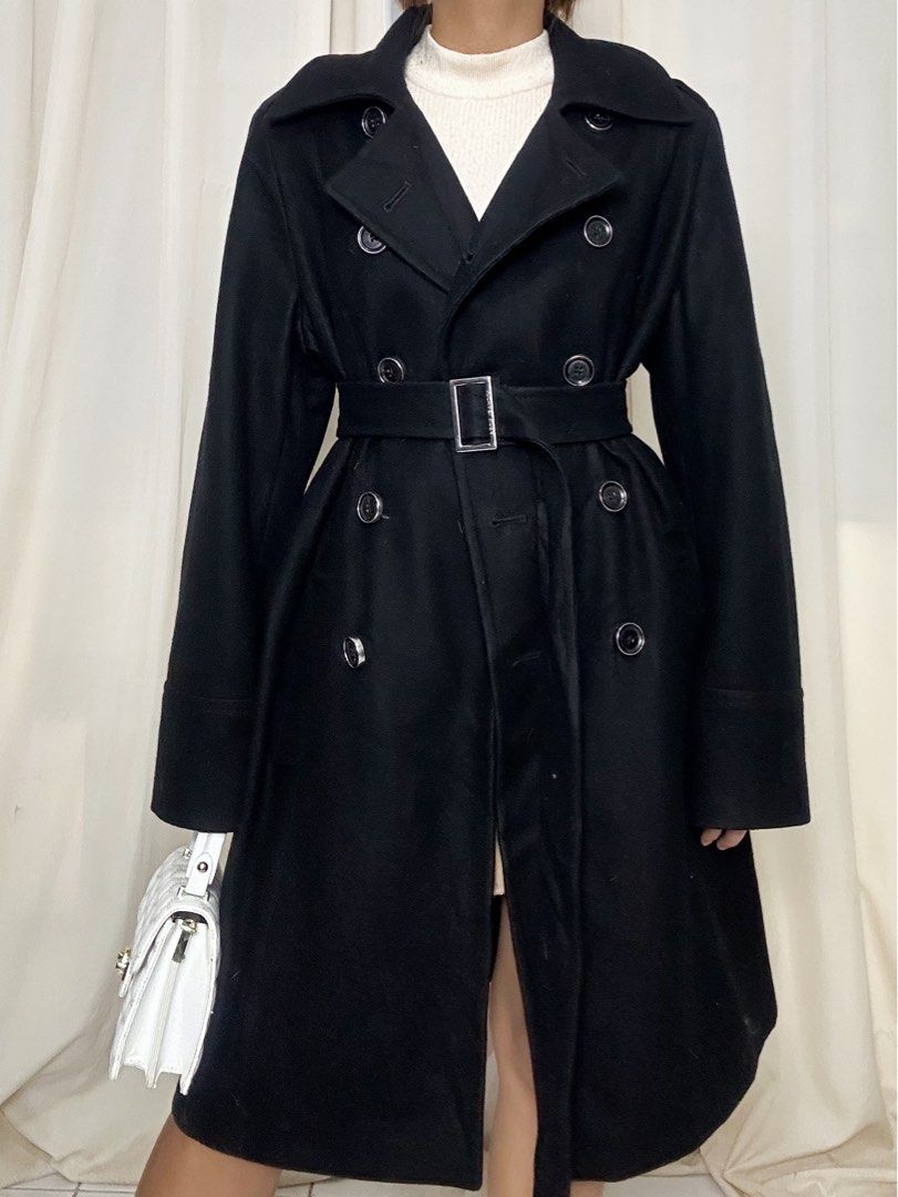 Michael kors sale black long coat