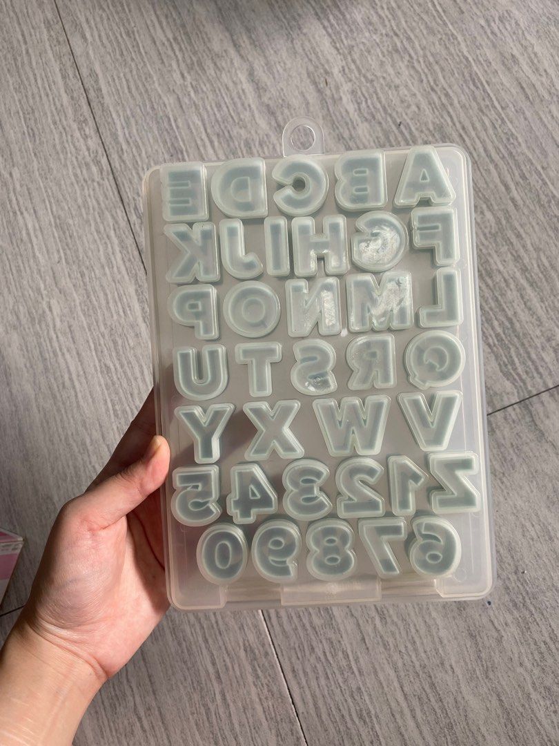 Mini Alphabet Letters & Number Cookie Cutters, Furniture & Home Living ...