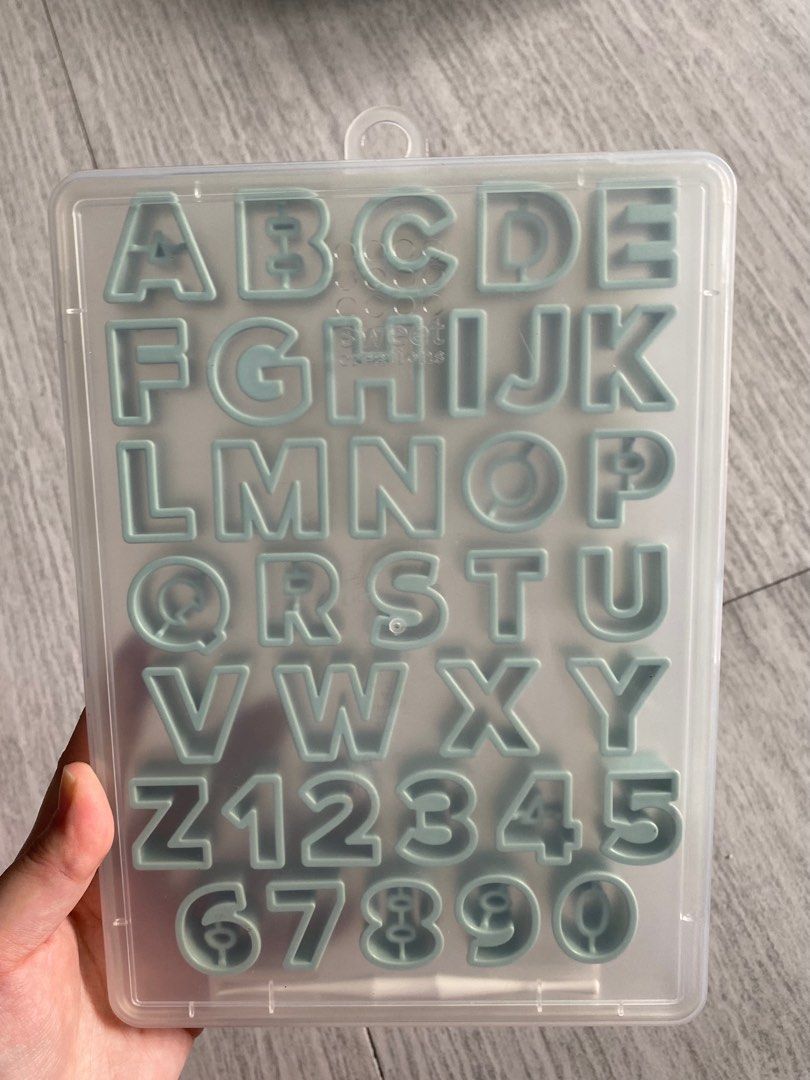 Mini Alphabet Letters & Number Cookie Cutters, Furniture & Home Living ...
