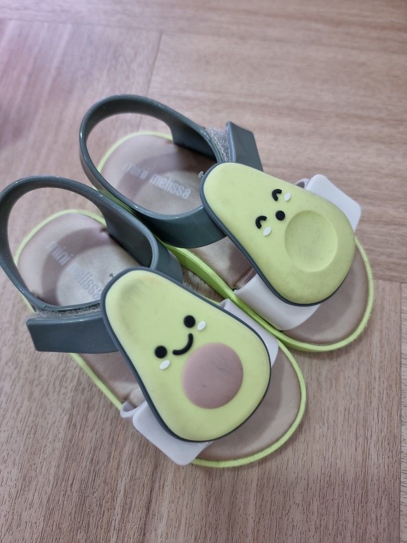 Mini melissa avocado sandals sales