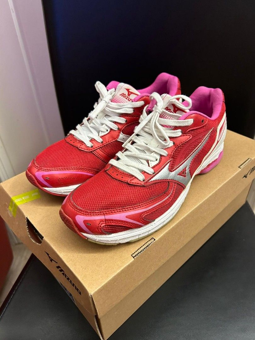 MIZUNO WAVE IDATEN Sneakers Women Size UK5 Red White Carousell