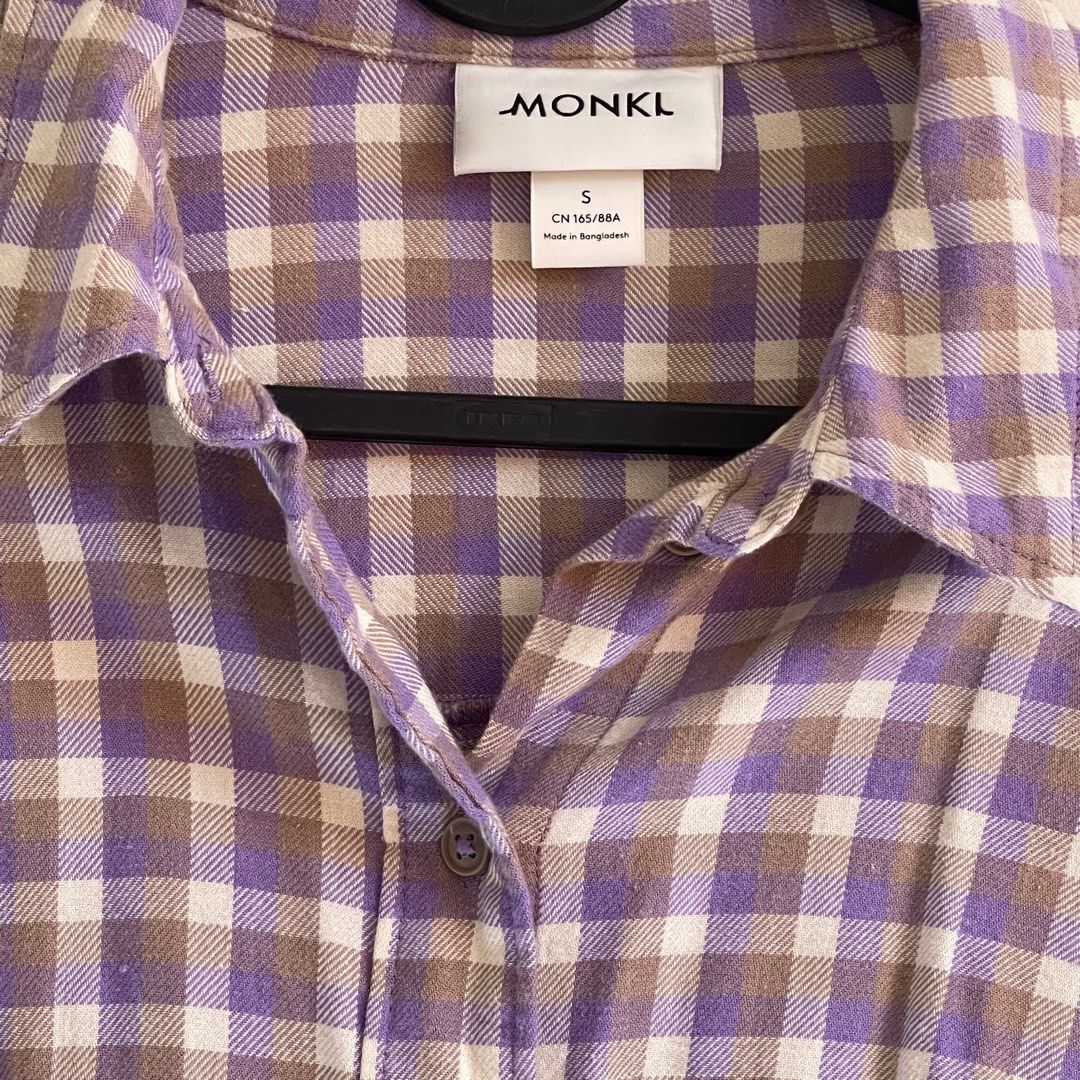 Monki Purple Plaid Shirt (Category: Shirts) located in Makati City. Submitted by alanakane (Listing ID 1280199218, Image 1). Description: Used only once Lightweight material.