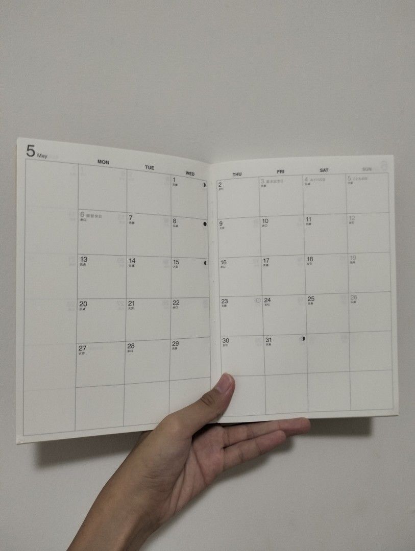 Muji 2024 Planner, Hobbies & Toys, Stationery & Craft, Stationery