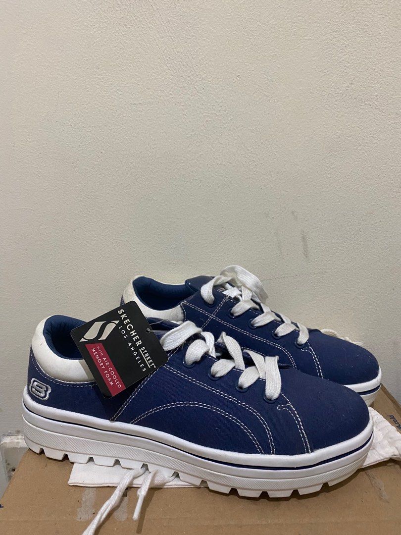 Skechers street 2025 cleat navy