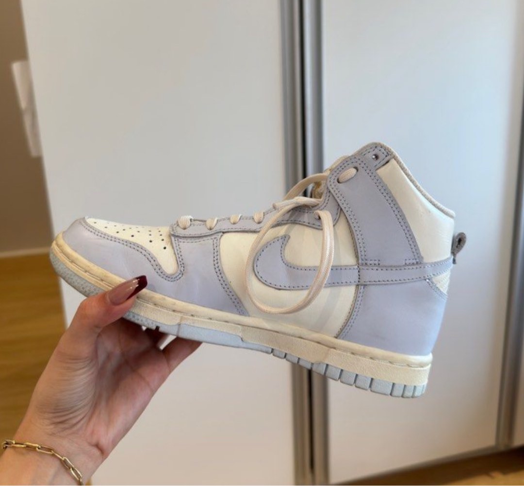 wmns dunk high sail football grey