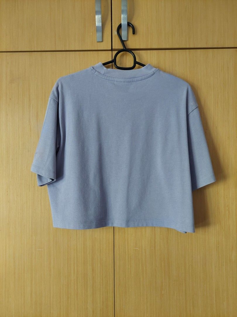 Nike purple oversized crop top
