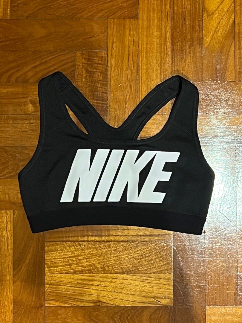 Gold nike sports clearance bra
