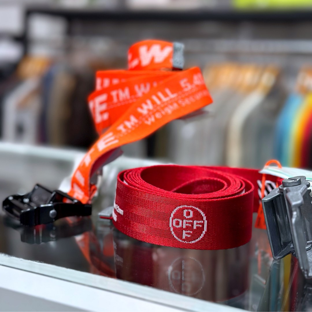 Off white belt orange clearance