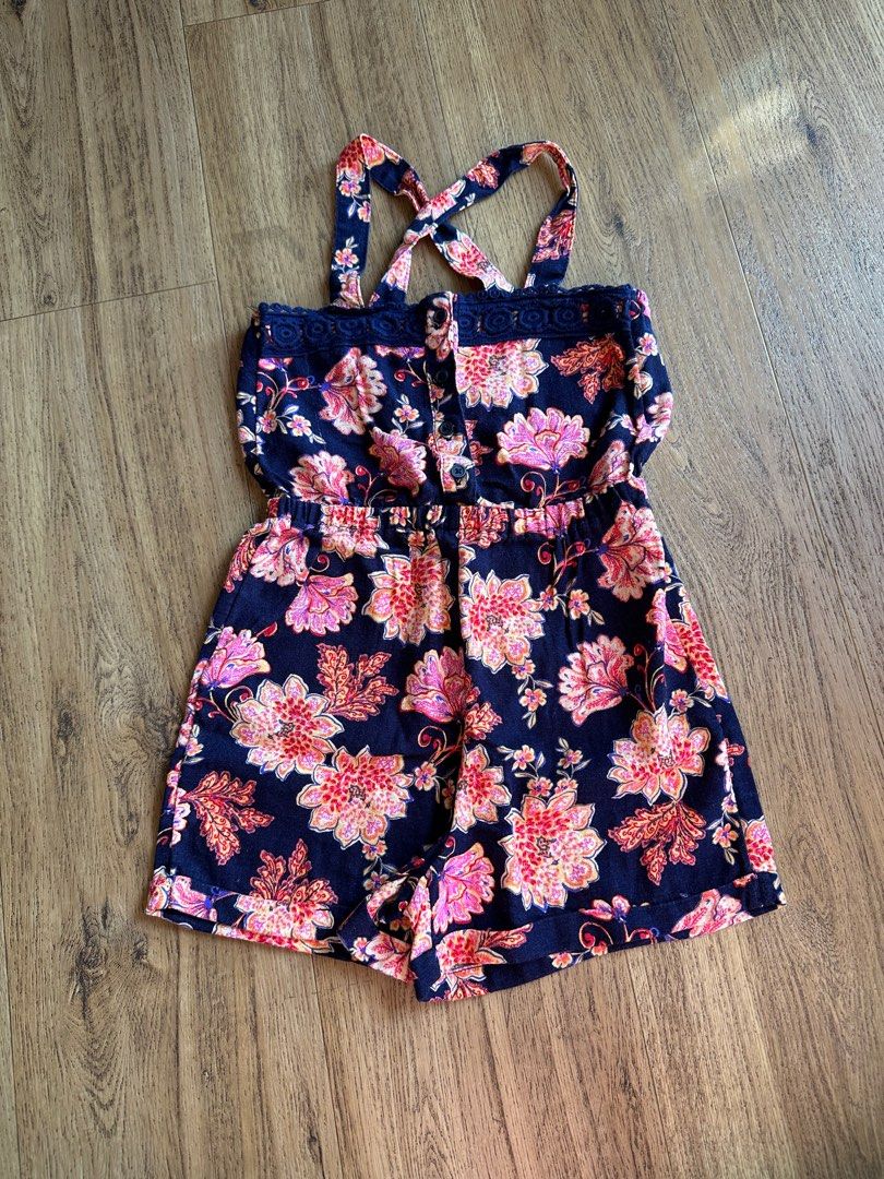 Old Navy 5Y Girl Floral Romper Playsuit Not H M Zara Babies