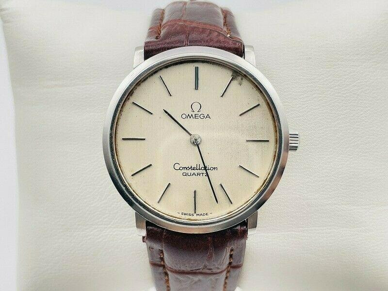 OMEGA Constellation Round Silver Dial Unisex Quartz Swiss Made Watch ...