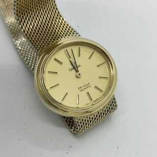 Omega De Ville Womens Gold Swiss Made Watch 23mm