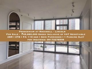 **one away**  Proscenium at Rockwell - Lincoln 2br Semi Furnished for sale