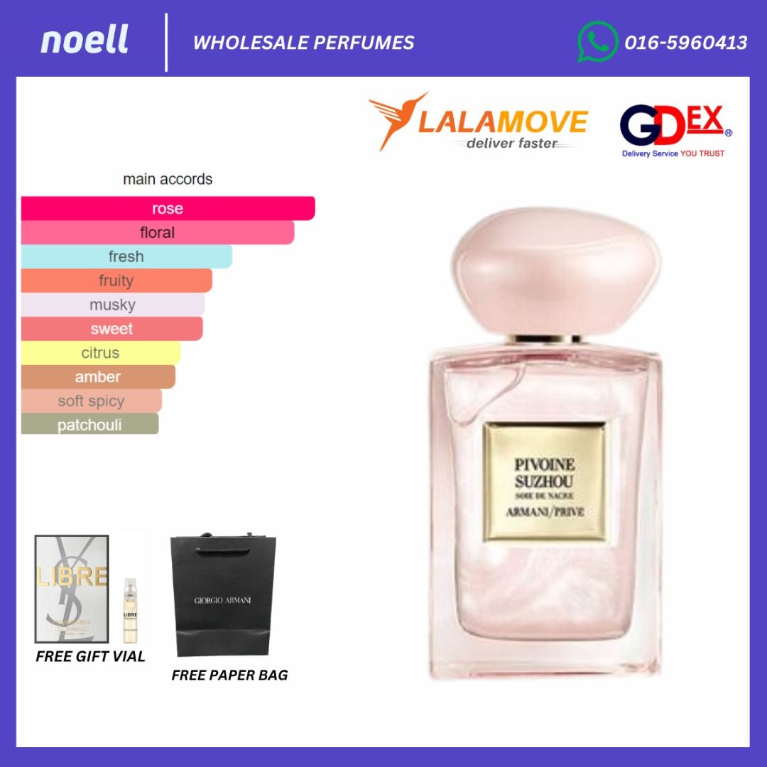 ORIGINAL AUTHENTIC READY STOCK GIORGIO ARMANI PRIVE PIVOINE SUZHOU LIMITED EDITION EDT 100ML PERFUME FOR WOMEN
