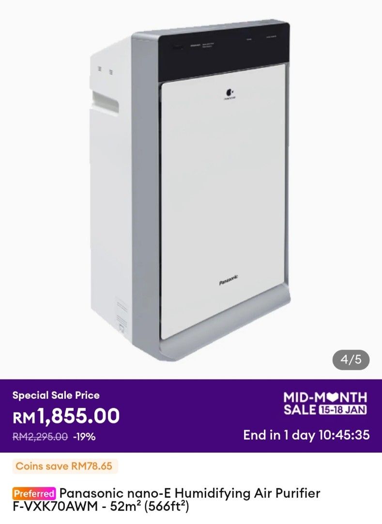 Panasonic nanoe hot sale filter replacement