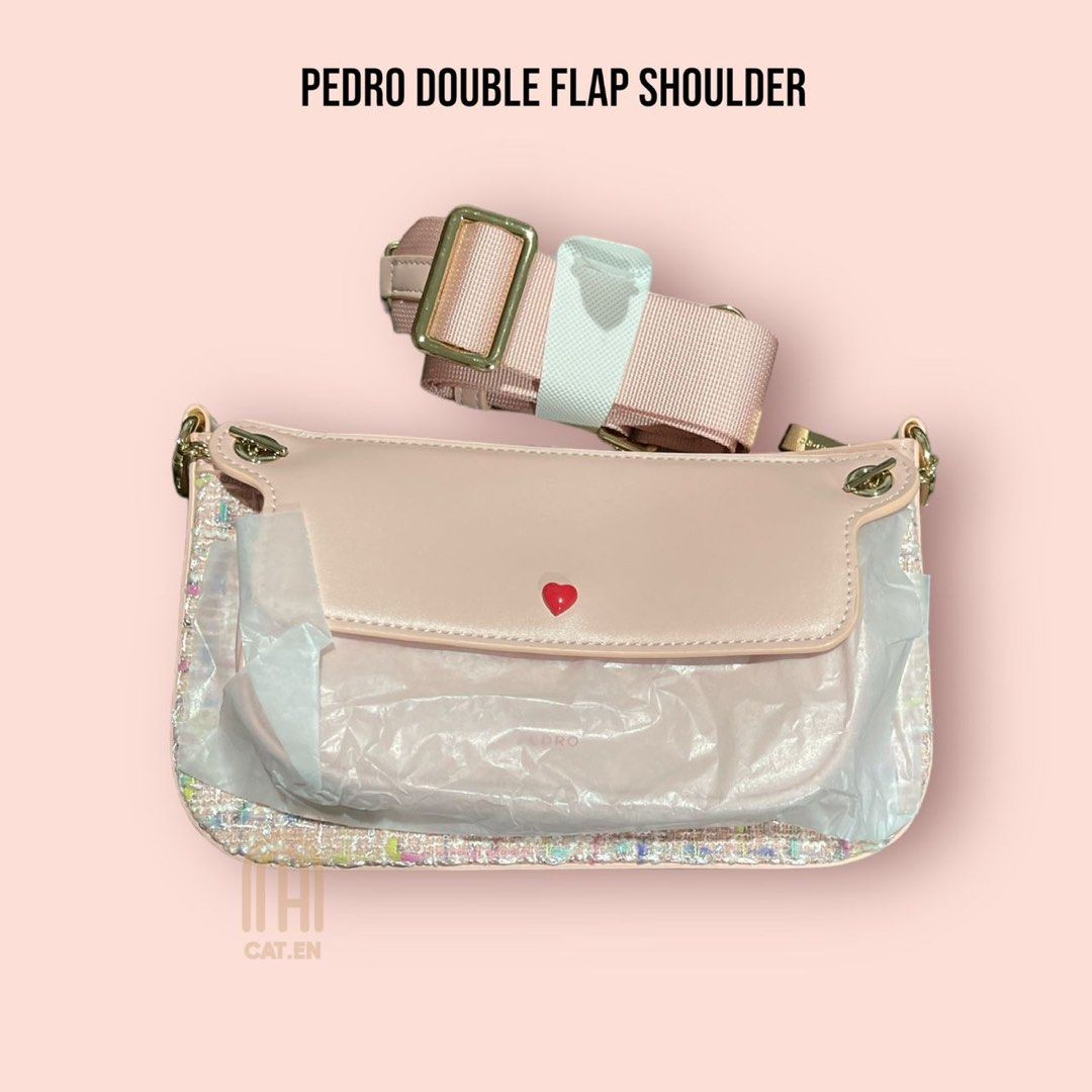 Pedro double 2025 flap shoulder bag