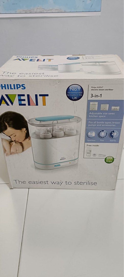 Philips Avent 3 in 1 Electric Steam Steriliser, Babies & Kids, Nursing ...