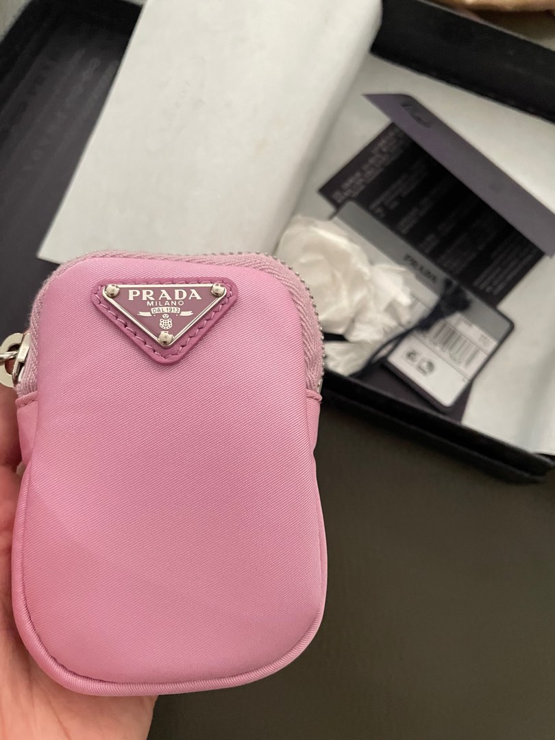 Prada clearance pouch keychain