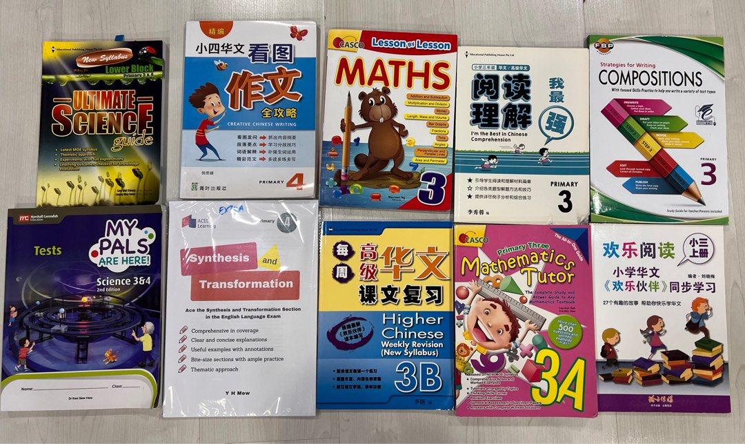 Primary 3 & 4 assessment books, Hobbies & Toys, Books & Magazines ...