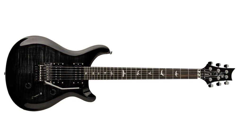 Prs custom 24 se charcoal burst top