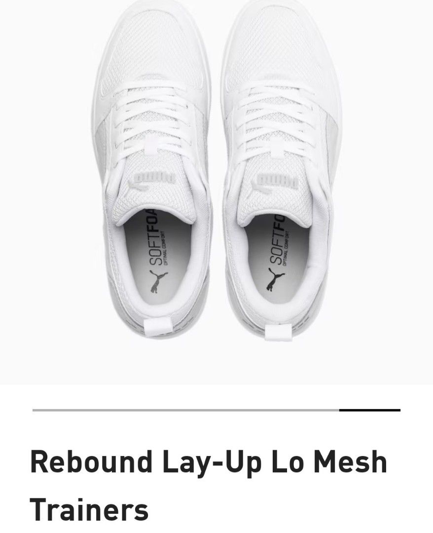 Puma Rebound Lay Up Lo Mesh Trainers