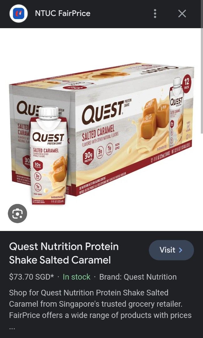Quest protein drink, Health & Nutrition, Health Supplements, Sports ...