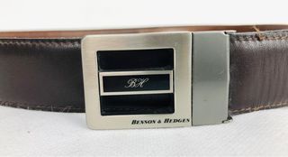 Rare Vintage Collectible Benson & Hedges x Anderson’s Italy Reversible Leather Belt with a Swivelling Buckle