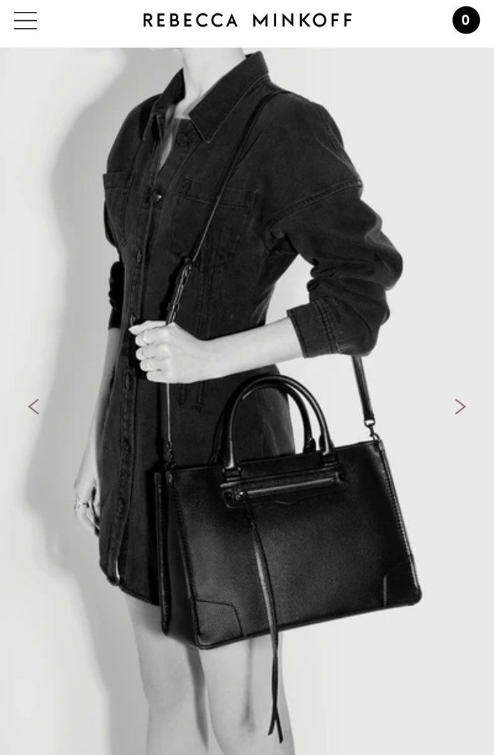 Rebecca minkoff black satchel hot sale