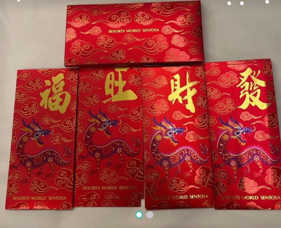 Resorts World Sentosa 2024 red packet, Hobbies & Toys, Stationery ...