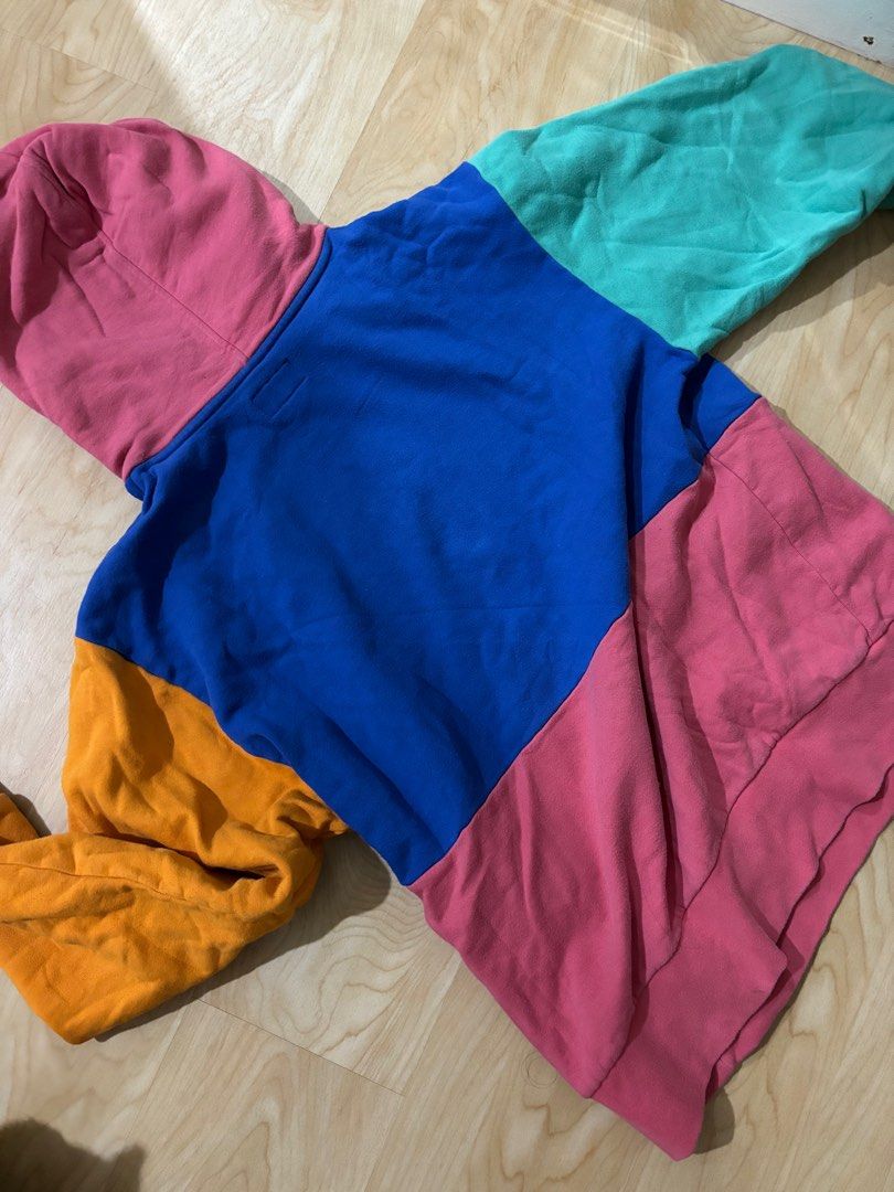 rip n dip multi panel color block hoodie authentic preloved