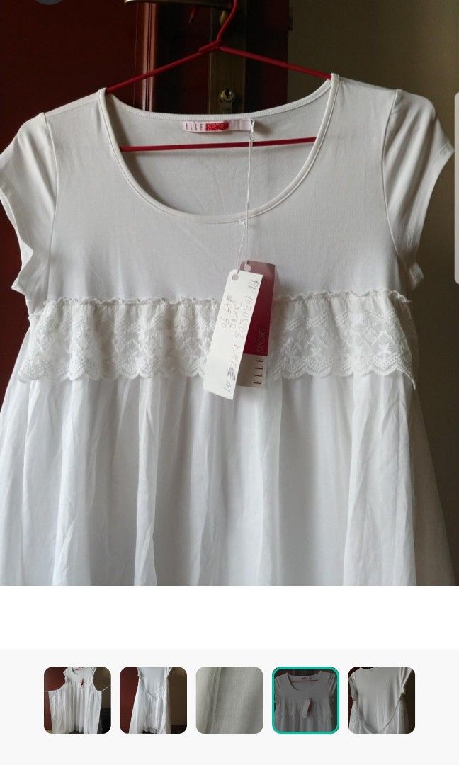 SALE New Elle Sport White Dress with Defect Women s Fashion Dresses Sets Dresses on Carousell