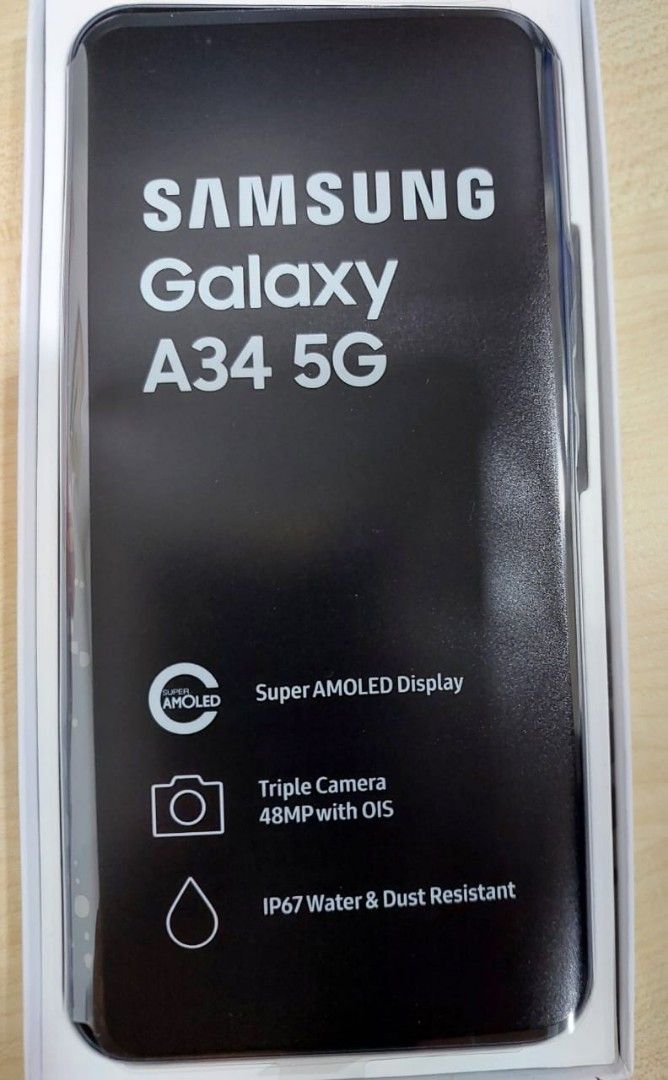 SAMSUNG Galaxy A34 5G (Awesome Graphite, 128 GB)