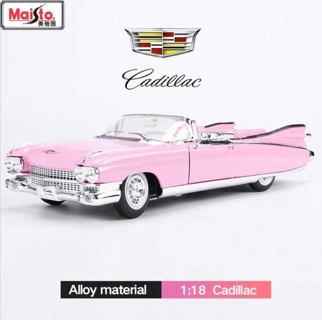 Elvis pink cadillac toy top car
