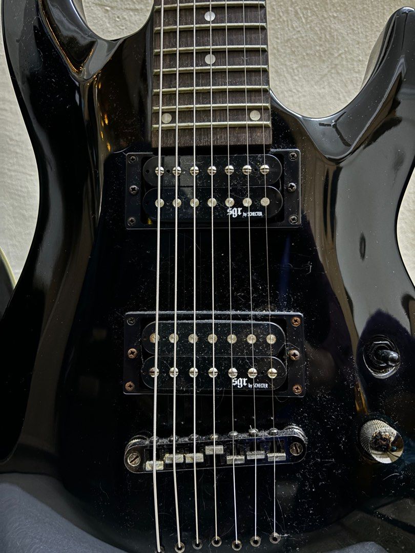 Schecter SGR C-7 BLACK, Hobbies & Toys, Music & Media, Musical ...