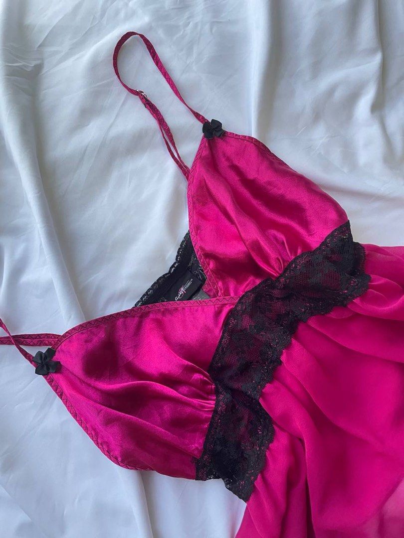 Secret treasures pink ribbon lace cami, Women's Fashion, Tops, Sleeveless  on Carousell