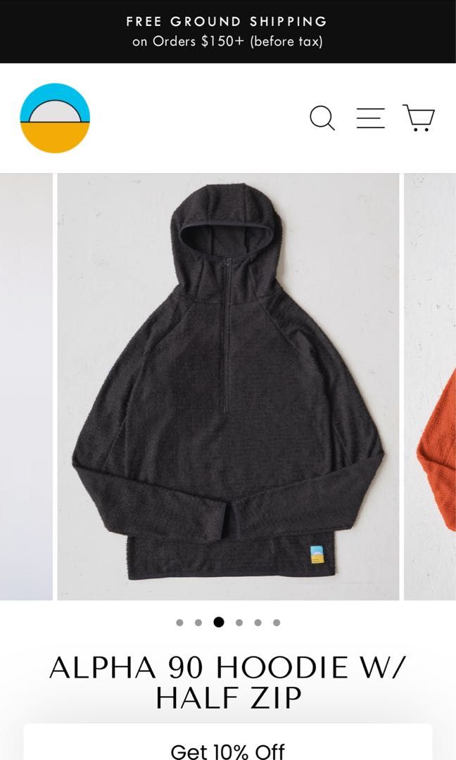 Senchi Design ALPHA 90 HOODIE W/ HALF ZIP, 運動產品, 行山及露營