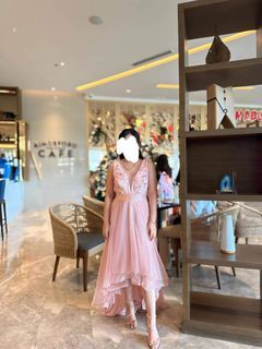 Shein Flowy Pink Long Gown/Dress