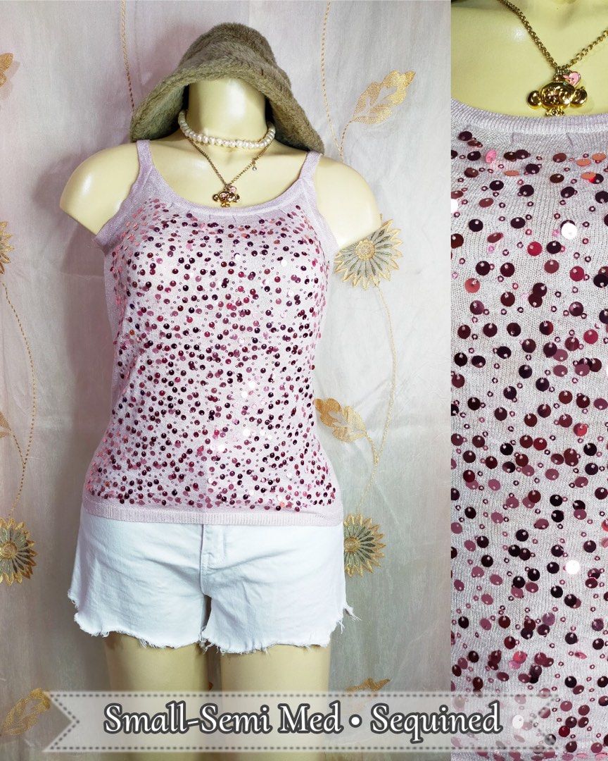 S-Semi M Pink Sleeveless Top (Category: Sleeveless) located in Davao. Submitted by jae_buys (Listing ID 1280221890, Image 1). Description: Regular shipping via J&T Payment thru gcash / paymaya only.