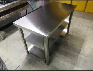 ♦️STAINLESS PREPARATION TABLE/ASSEMBLE TYPE/PURE 304 STAINLESS STEEL/MANY DIFFERENT SIZES  OF 2AND 3 LAYER/BRAND NEW/1.2MM THICKNESS/CASH ON DELIVERY/IN STOCK