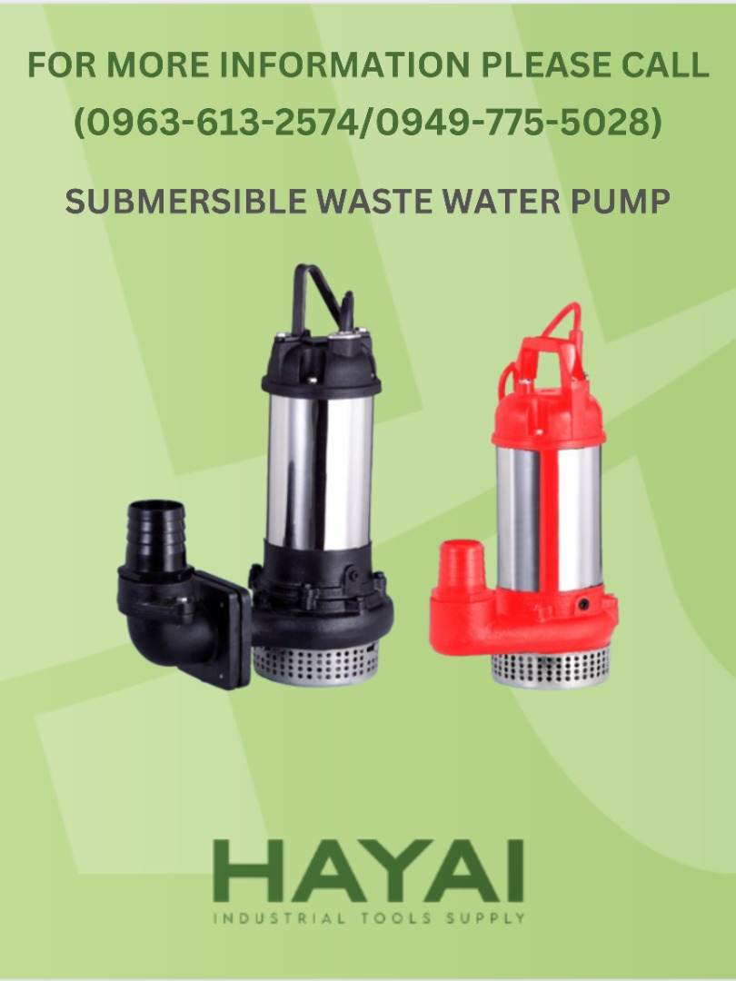 SUBMERSIBLE WASTE WATER PUMP, Commercial & Industrial, Construction
