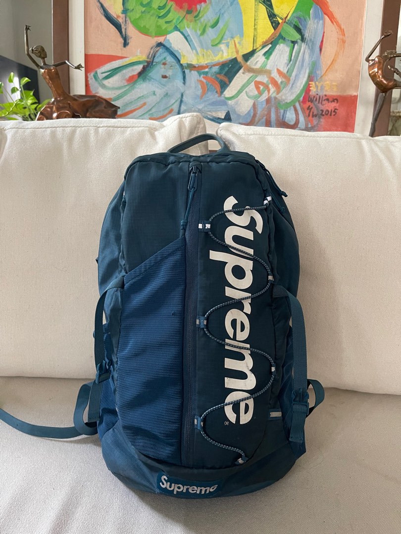 Supreme shop teal backpack
