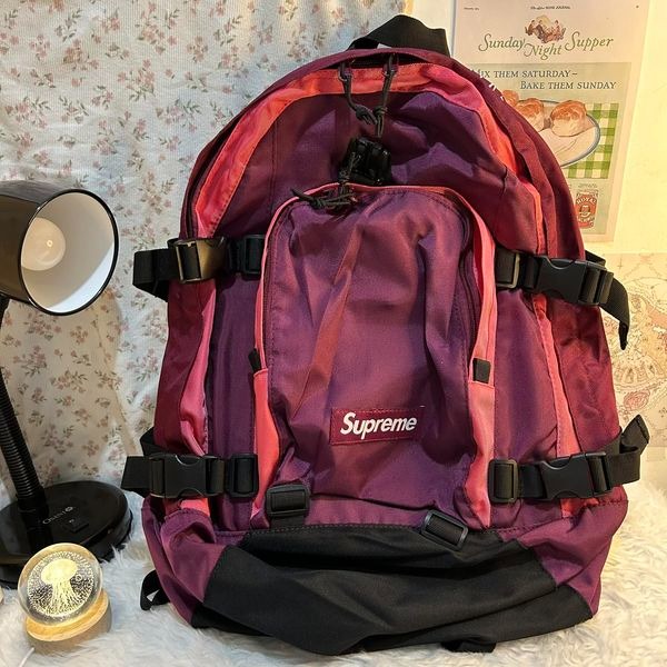 Supreme magenta backpack sale