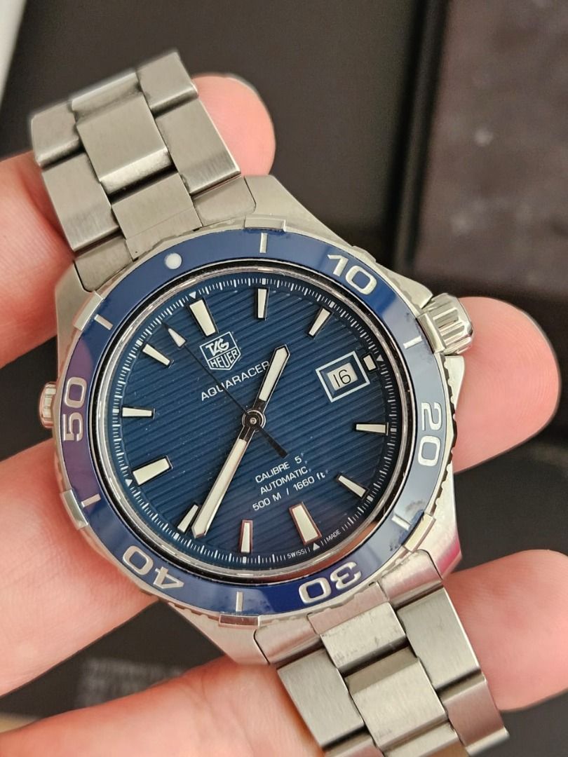 Tag heuer aquaracer 500m blue on sale
