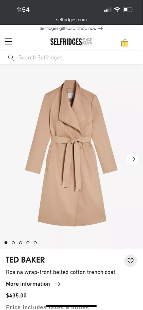 Ted baker samantha coat 2025