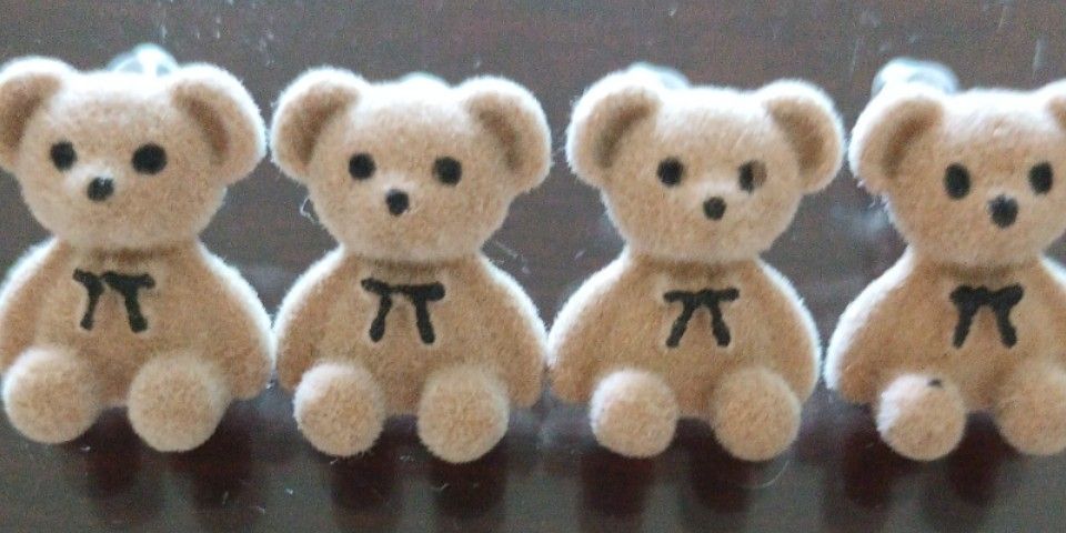 Teddy 2024 bear earrings