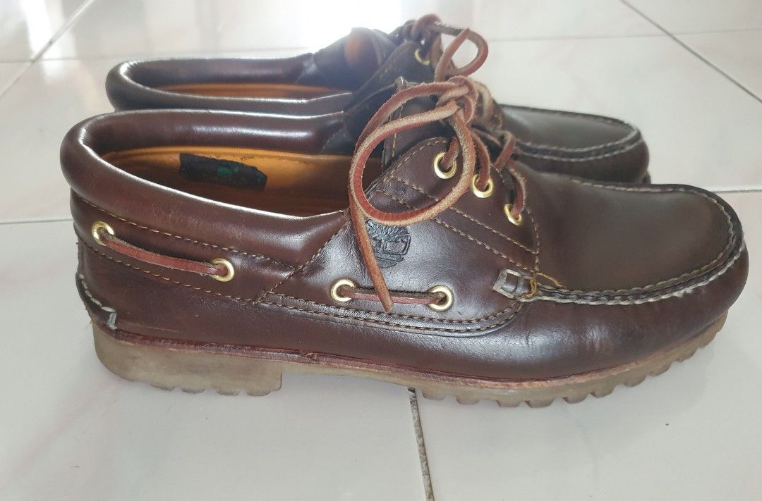 TIMBERLAND Men s 3 Eye Lug Handsewn Boat Shoe SIZE 9 Men s