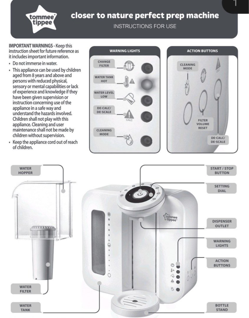 Cleaning a tommee tippee perfect prep discount