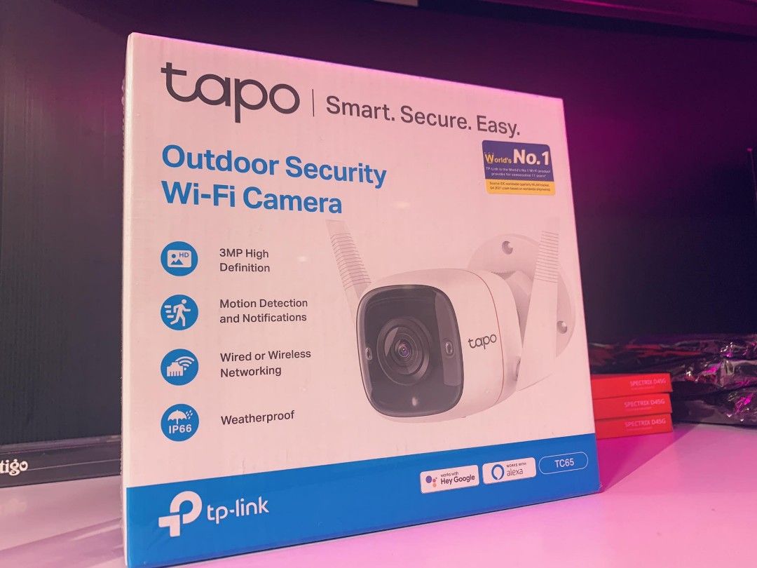 TP-Link Tapo TC65 Outdoor Security WiFi Camera IP66 3MP Ultra-High ...