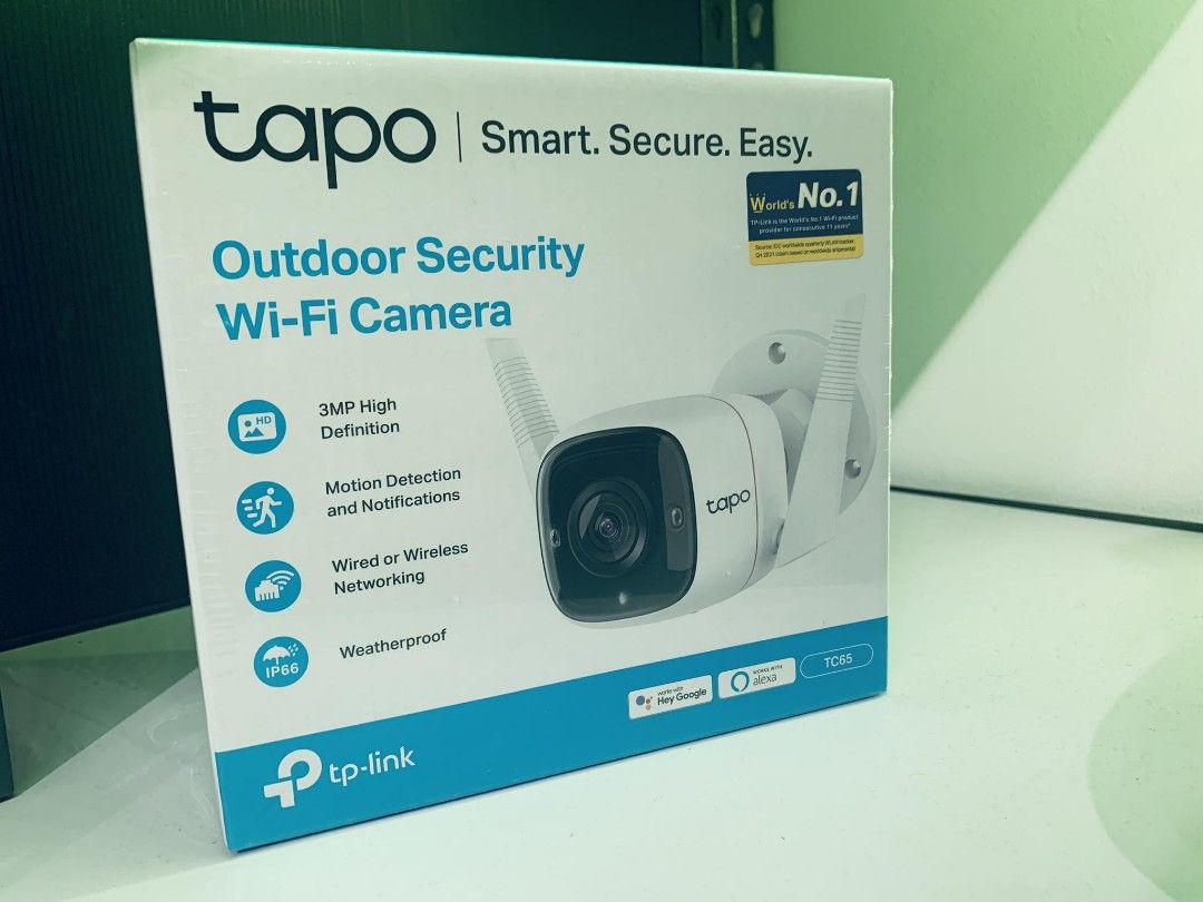 TP-Link Tapo TC65 Outdoor Security WiFi Camera IP66 3MP Ultra-High ...