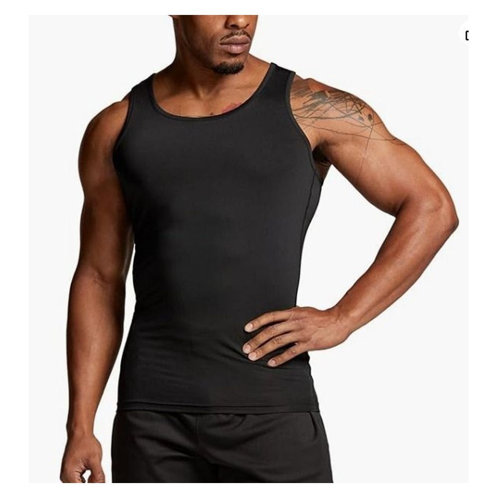 TSLA Men s Athletic Compression Sleeveless Tank Top Cool Dry