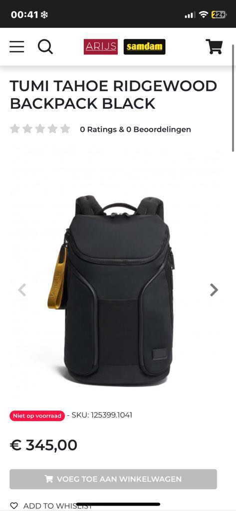 TUMI TAHOE RIDGEWOOD backpack Men s Fashion Bags Backpacks on